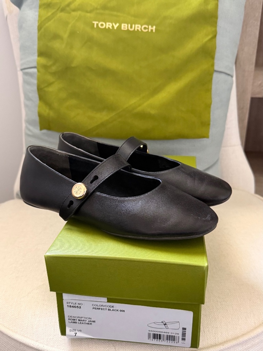 Like new, Tory Burch Flats - Size 7